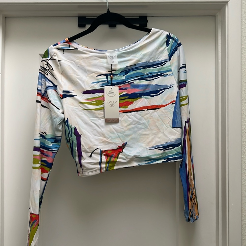 CALIA rash guard cropped